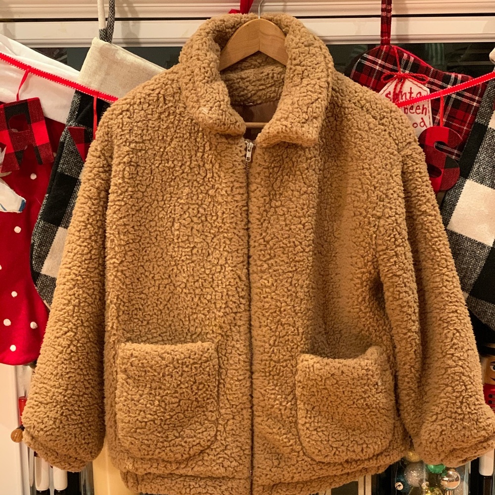 SHEIN Faux Fur Teddy Jacket